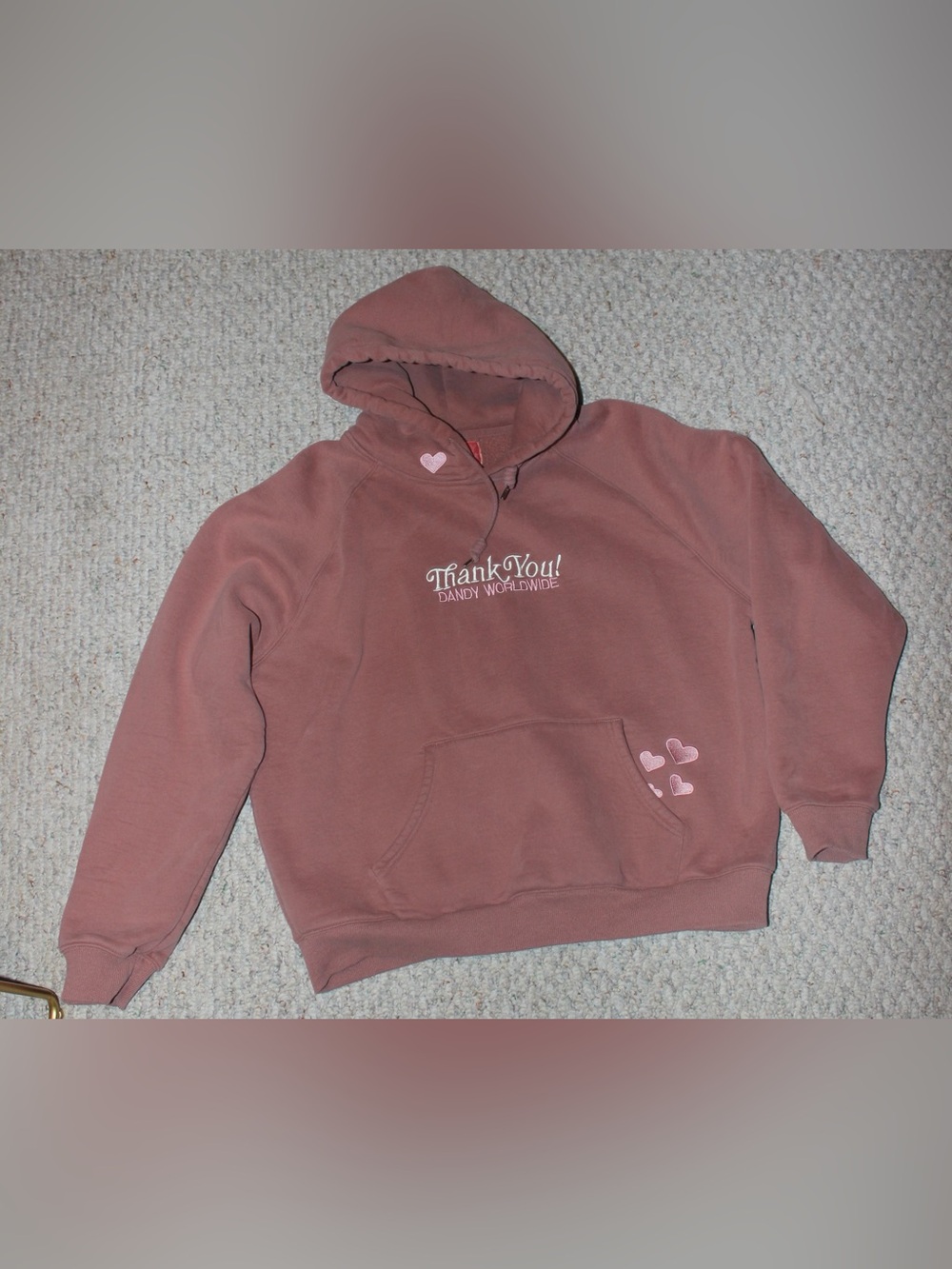 Dandy World Wide embroidered ‘Thank You!’ Hoodie